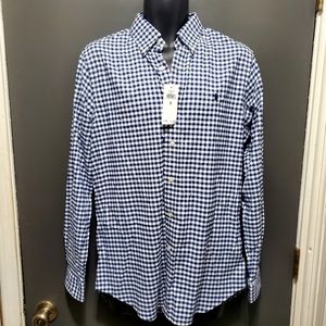 Ralph Lauren - Classic Fit Blue Checkered Shirt - Sz: Med NWT